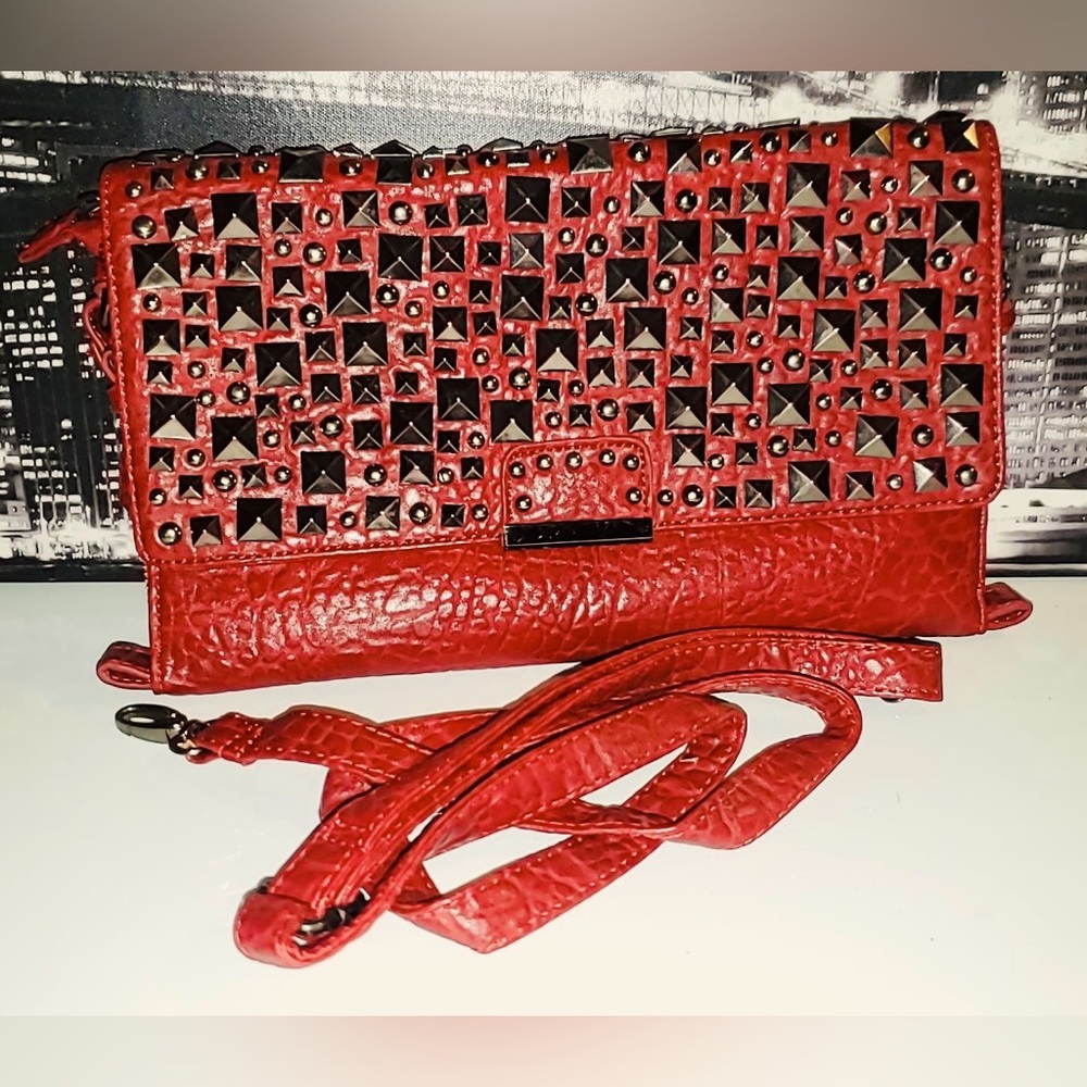 Rare Vintage Studded Women Crossbody/Wristlet